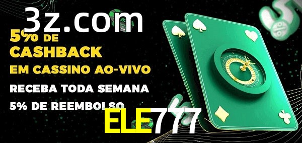 Promoções do cassino ao Vivo ELE777